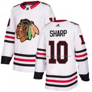 Maillot Hockey Chicago Blackhawks Patrick Sharp Road Authentique Blanc