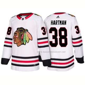 Maillot Hockey Chicago Blackhawks Ryan Hartman Exterieur 2018 Blanc