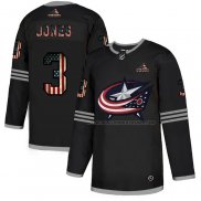 Maillot Hockey Columbus Blue Jackets Seth Jones 2020 USA Flag Noir