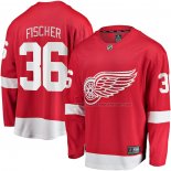 Maillot Hockey Detroit Red Wings Christian Fischer Domicile Breakaway Rouge