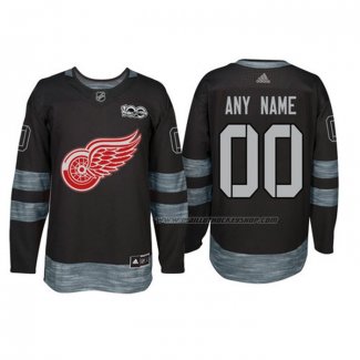 Maillot Hockey Detroit Red Wings Personnalise Noir