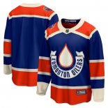 Maillot Hockey Edmonton Oilers 2023 NHL Heritage Classic Premier Breakaway Bleu