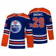 Maillot Hockey Edmonton Oilers Leon Draisaitl Alterner Authentique Bleu