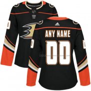 Maillot Hockey Femme Anaheim Ducks Personnalise Domicile Noir