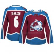 Maillot Hockey Femme Colorado Avalanche Erik Johnson Authentique Joueur Maroon