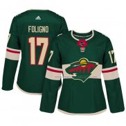 Maillot Hockey Femme Minnesota Wild Marcus Foligno Authentique Joueur Vert