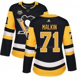 Maillot Hockey Femme Pittsburgh Penguins Evgeni Malkin 50 Anniversary Domicile Premier Noir
