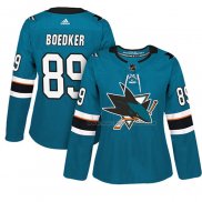 Maillot Hockey Femme San Jose Sharks Mikkel Boedker Authentique Joueur Vert