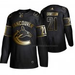 Maillot Hockey Golden Edition Vancouver Canucks Loui Eriksson Authentique Noir