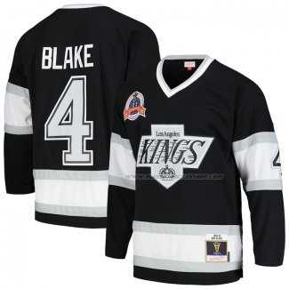 Maillot Hockey Los Angeles Kings Rob Blake Mitchell & Ness 1992-93 Blue Line Noir