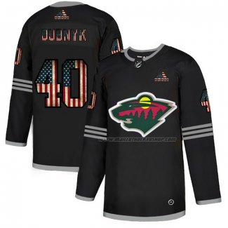 Maillot Hockey Minnesota Wild Devan Dubnyk 2020 USA Flag Noir