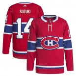 Maillot Hockey Montreal Canadiens Nick Suzuki Domicile Primegreen Authentique Pro Rouge