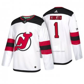 Maillot Hockey New Jersey Devils Keith Kinkaid 2018 Blanc