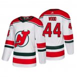 Maillot Hockey New Jersey Devils Miles Wood Alterner Authentique Blanc