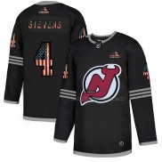 Maillot Hockey New Jersey Devils Stevens 2020 USA Flag Noir