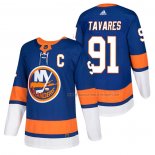 Maillot Hockey New York Islanders John Tavares Authentique Domicile Captain 2018 Bleu