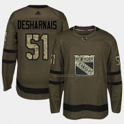 Maillot Hockey New York Rangers David Desharnais 2018 Salute To Service Vert Militar