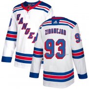 Maillot Hockey New York Rangers Mika Zibanejad Road Authentique Blanc