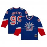 Maillot Hockey New York Rangers Wayne Gretzky Mitchell & Ness 1996-97 Blue Line Bleu