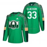 Maillot Hockey Ottawa Senators Fredrik Claesson 2018 Dia de San Patricio Vert