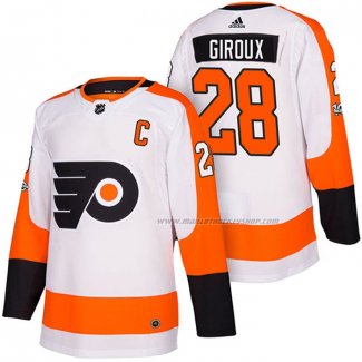 Maillot Hockey Philadelphia Flyers Claude Giroux Authentique Exterieur 2018 Blanc