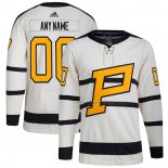 Maillot Hockey Pittsburgh Penguins 2023 Winter Classic Authentique Personnalise Creme