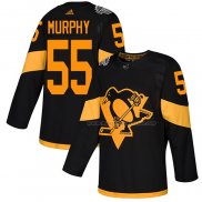 Maillot Hockey Pittsburgh Penguins Larry Murphy Authentique 2019 Stadium Series Noir