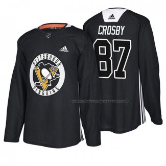 Maillot Hockey Pittsburgh Penguins Sidney Crosby New Season Practice Noir