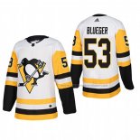 Maillot Hockey Pittsburgh Penguins Teddy Blueger Exterieur Authentique Joueur Blanc