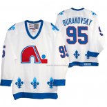 Maillot Hockey Quebec Nordiques Andre Burakovsky Heritage Vintage Replica Blanc