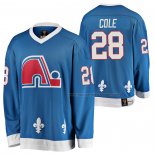 Maillot Hockey Quebec Nordiques Ian Cole Heritage Vintage Replica Bleu