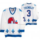 Maillot Hockey Quebec Nordiques J. C. Tremblay Heritage Vintage Replica Blanc