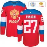 Maillot Hockey Rusia Artemi Panarin Premier 2016 World Cup Rouge