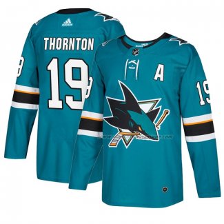 Maillot Hockey San Jose Sharks Joe Thornton Domicile 2018 Vert