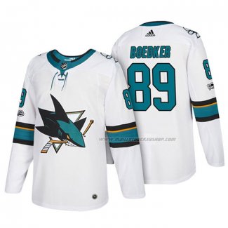 Maillot Hockey San Jose Sharks Mikkel Boedker 2018 Blanc