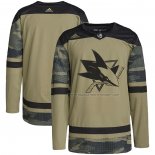 Maillot Hockey San Jose Sharks Military Appreciation Team Authentique Practice Camouflage