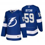 Maillot Hockey Tampa Bay Lightning Jake Dotchin Domicile Authentique Joueur Bleu