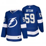 Maillot Hockey Tampa Bay Lightning Jake Dotchin Domicile Authentique Joueur Bleu