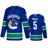 Maillot Hockey Vancouver Canucks Derrick Pouliot Domicile Bleu