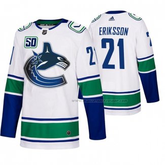 Maillot Hockey Vancouver Canucks Loui Eriksson 2019-20 Exterieur Authentique Blanc