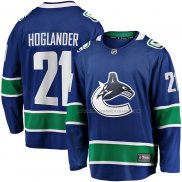 Maillot Hockey Vancouver Canucks Nils Hoglander Domicile Premier Breakaway Bleu