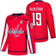 Maillot Hockey Washington Capitals Nicklas Backstrom Authentique Domicile 2018 Rouge