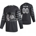 Maillot Hockey 2020 All Star Chicago Blackhawks Personnalise Authentique Gris