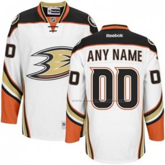 Maillot Hockey Anaheim Ducks Personnalise Exterieur Blanc