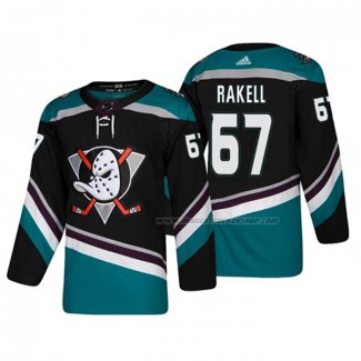 Maillot Hockey Anaheim Ducks Rickard Rakell Alterner 25th Anniversaire Authentique Noir