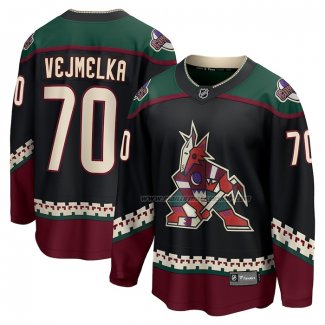 Maillot Hockey Arizona Coyotes Karel Vejmelka Domicile Breakaway Noir