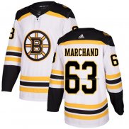 Maillot Hockey Boston Bruins Brad Marchand Authentique Stitched Blanc