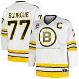 Maillot Hockey Boston Bruins Ray Bourque Mitchell & Ness Big & Tall Captain Patch Blue Line Blanc