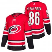 Maillot Hockey Carolina Hurricanes Teuvo Teravainen Domicile Authentique 2018 Rouge