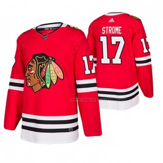 Maillot Hockey Chicago Blackhawks Dylan Strome Domicile Authentique Joueur Rouge